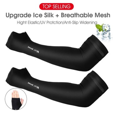 NEW Outdoor Cycling Riding Sun Protection Ice Silk Arm Sleeves Bicycle Arm