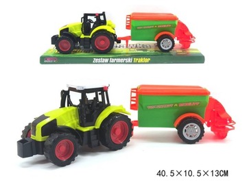TRAKTOR Z PRZYCZEPĄ z MASZYNĄ 60T