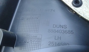 Tapicerka lewa boczek drzwi lewy tył Opel Astra V K 39060599