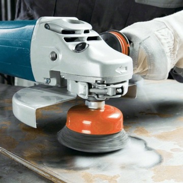 ПЛЕТНАЯ ПЕРЕДНЯЯ ПРОВОЛОЧНАЯ ЩЕТКА СКРУЧЕННАЯ ПРОВОЛОЧНАЯ ЩЕТКА M14 ШЛИФОВКА 75 мм