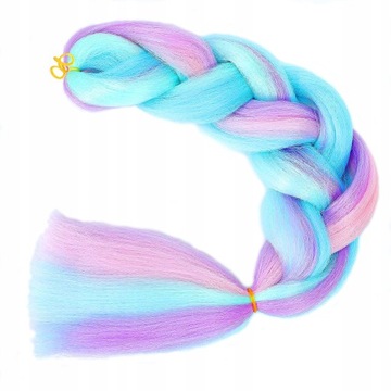 Плетение волос Синтетические искусственные пастельные цвета с длинным омбре