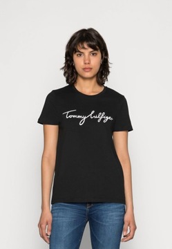 T-shirt z nadrukiem logo Tommy Hilfiger