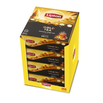 Zestaw herbat Lipton herbata czarna ekspresowa GOLD 4x92 torebki