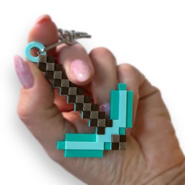 Brelok do kluczy dla dzieci w stylu MINECRAFT kilof Urodziny gadżet Kajawis