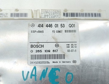 JEDNOTKA MOTORU ŘÍZENÍ MERCEDES-BENZ VANEO 4144460153