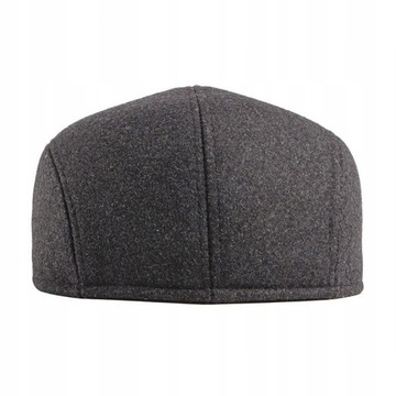 beret kaszkiet męski gatsby nauszniki 58-60cm