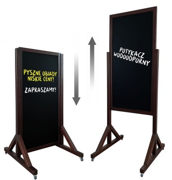 POTYKACZ STOJAK REKLAMOWY NA KÓŁKACH WODOODPORNY