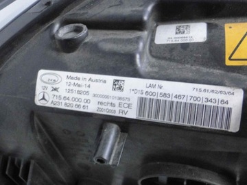 MERCEDES SL R231 231 SVĚTLO PRAVÁ XENON ILS