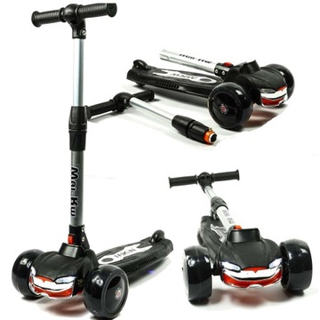 HULAJNOGA balansowa Auto ze światłem LED CZARNA