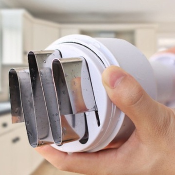 Ручная измельчитель лука для овощей, сталь + пластик.