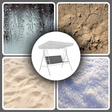 MOCNE SIEDZISKO DO HUŚTAWKI OGRODOWEJ PODKŁAD MATERIAŁ WYTRZYMAŁY 114cm