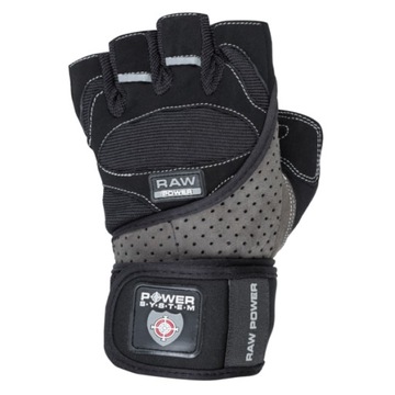 POWER-SYSTEM RĘKAWICZKI RAW POWER-BLACK GREY-S