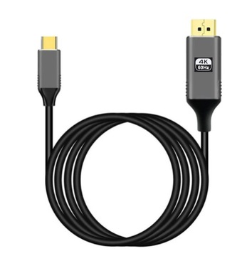 Kabel USB-C 3.1 do Displayport 4K@60Hz 1,8m TH3.0
