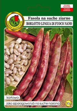 Fasola BORLOTTO LINGUA DI FUOCO NANO - 30g PNOS