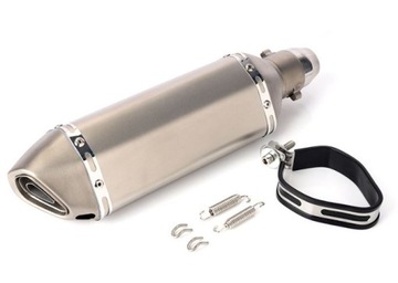 ГЛУШИТЕЛЬ ДЛЯ МОТОЦИКЛА УГЛЕРОДНО-ТИТАНОВАЯ УНИВЕРСАЛЬНАЯ НАКЛЕЙКА Наконечник выхлопной трубы