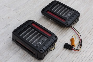 BLACK LIGHT SVĚTLA ZADNÍ LED JEEP WRANGLER JK 07-18