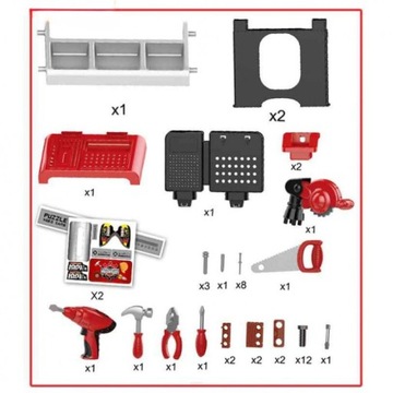 Огромная МАЛЕНЬКАЯ МАСТЕРСКАЯ своими руками + ИНСТРУМЕНТЫ для ДЕТЕЙ 45в1