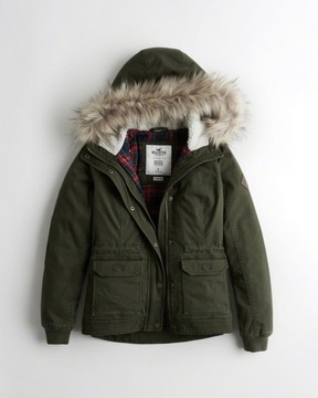 kurtka Hollister Abercrombie XS 34 futerko parka