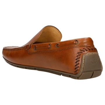 Мужская обувь, мокасины Wojas, коричневая кожа, размер 46.