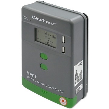 Solarny regulator ładowania MPPT z czujnikiem temperatury 20A 12V/24V LCD