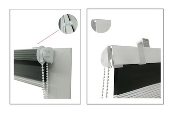 Рулонная штора ДЕНЬ и НОЧЬ, ткань LUX, размер 179х220см