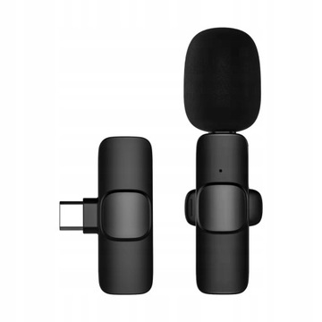 Mini bezprzewodowy mikrofon krawatowy Clip-on