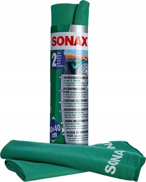 Ściereczki Sonax 40 x 40 cm zielone 2 sztuki