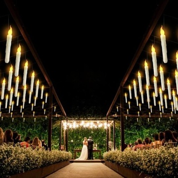 БЕСПЛАМЕННАЯ СВЕЧА-УКРАШЕНИЕ ВОЛШЕБНАЯ ПАЛОЧКА С ДИСТАНЦИОННЫМ УПРАВЛЕНИЕМ 12ШТ.