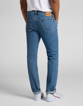 Męskie spodnie jeansowe dopasowane Lee RIDER W36 L34