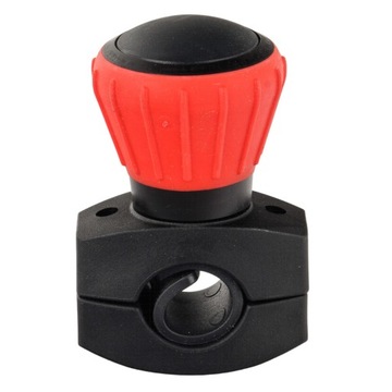 Gałka na kierownicę łożyskowana CZERWONA fi 52mm
