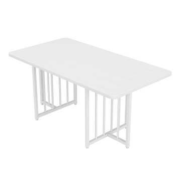 Dining Table Modern White Easy Assembly Dinner Table