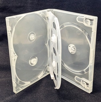 КОЛЛЕКЦИОННЫЕ коробки SCANAVO CLEAR для 5 DVD-дисков 1 шт. 22ММ, бесцветные.