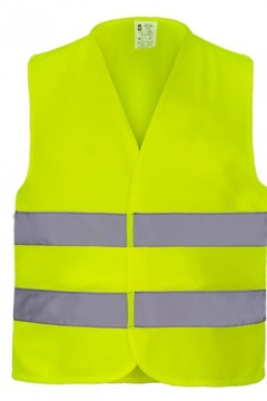 Kamizelka ODBLASKOWA OSTRZEGAWCZA CE Vest 2 yellow M