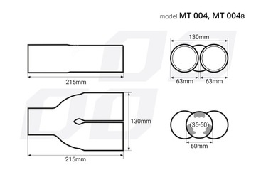 БЕСПЛАТНАЯ ПОДАРОК# НАКОНЕЧНИК ГЛУШИТЕЛЯ ДВОЙНОЙ НЕРЖАВЕЮЩАЯ СТАЛЬ