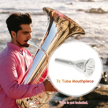 Tuba Mouthpiece Solid Durable Brass Construction