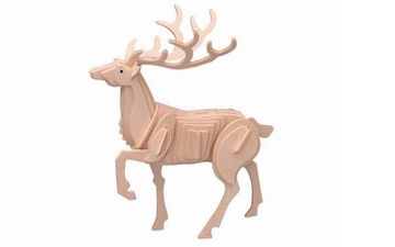 PUZZLE DREWNIANE 3D JELEŃ