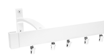 KARNISZ SUFITOWY SZYNA ALUMINIOWA POJEDYNCZA 200 CM KARNISZ TRWAŁY KOLORY