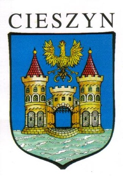 NAKLEJKA - CIESZYN - DO WEWNĄTRZ NA SZYBĘ AUTA