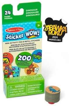 Notesik z naklejkami uzupełnienie do stempla Sticker WOW! Melissa & Dou