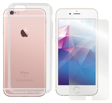 Etui Mercury JELLY do iPhone 6 / 6S przezro +SZKŁO Case Pokrowiec