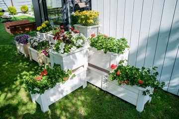 деревянный цветочный горшок, цветочные горшки, цветочные горшки