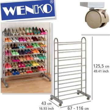 ТЕЛЕСКОПИЧЕСКАЯ ПОЛКА ДЛЯ ОБУВИ, ОБУВЬ - МОБИЛЬНЫЙ ШКАФ