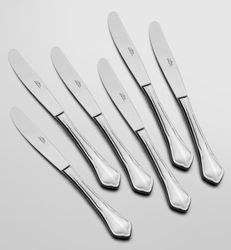 ГЕРЛАХ БАРОК 6x ОБЕДЕННЫЙ НОЖ БЛЕСК ОТСУТСТВУЮЩИЙ