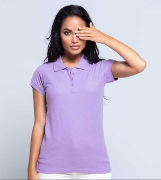 DAMSKA KOSZULKA POLO TWÓJ DOWOLNY NADRUK LOGO IMIĘ