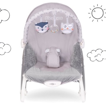 Кресло-качалка Ricokids с вибрацией - вереск