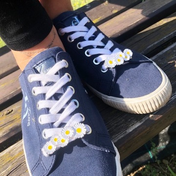 2 УКРАШЕНИЯ ДЛЯ ОБУВИ Шнурки Запонки Цветок ромашки