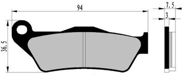 Колодки Yamaha YP 125 Majesty 98-09 передние