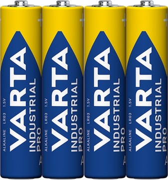 4x VARTA INDUSTRIAL BATERIA AAA LR03 folia