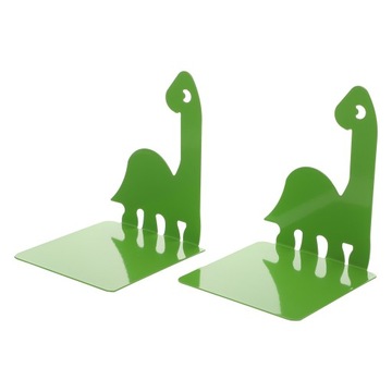 Metalowe podpórki do książek z dinozaurami