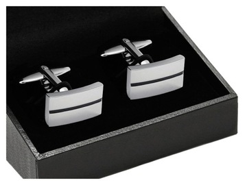 Металлические запонки для рубашек CLASSIC STEEL + коробка GREG d6-12